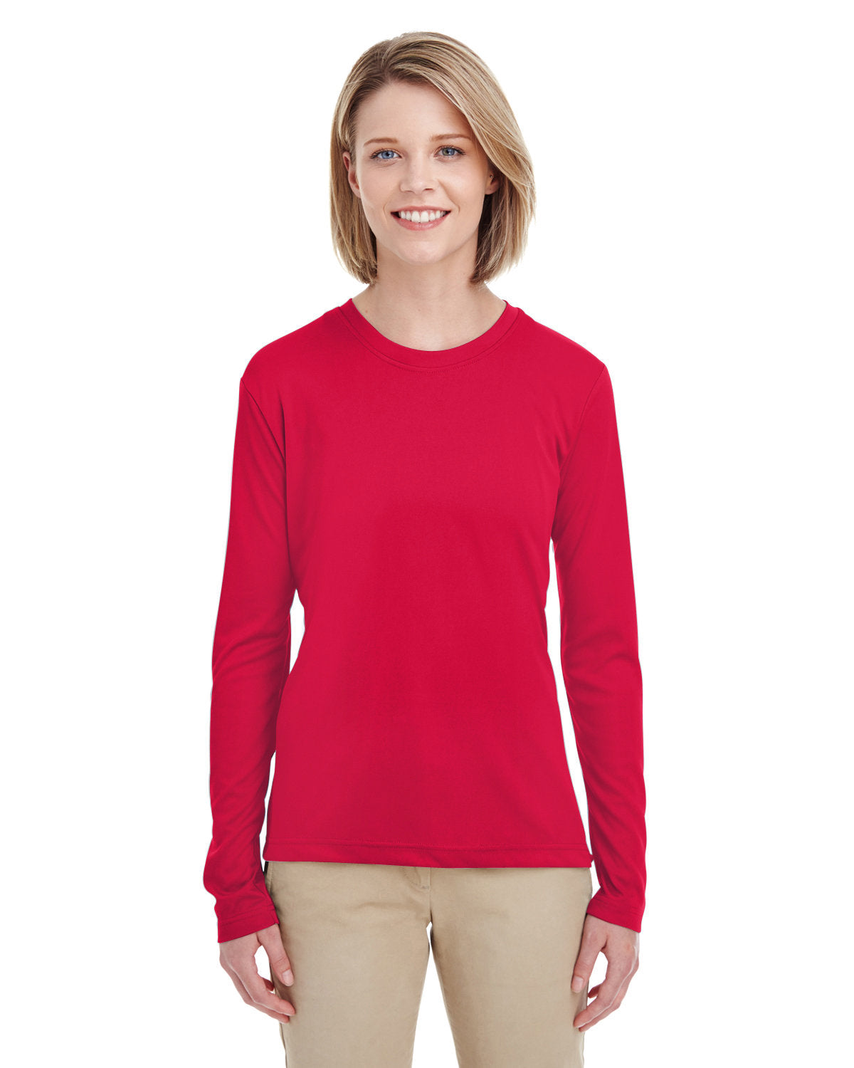 8622W UltraClub Ladies' Cool & Dry Performance Long-Sleeve Top