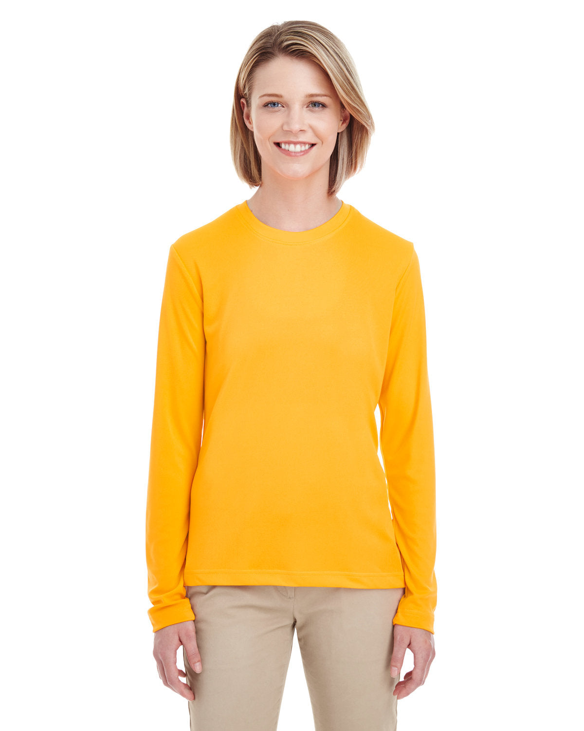 8622W UltraClub Ladies' Cool & Dry Performance Long-Sleeve Top