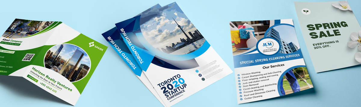Custom flyers & postcards — Lemon Print & Design Studio