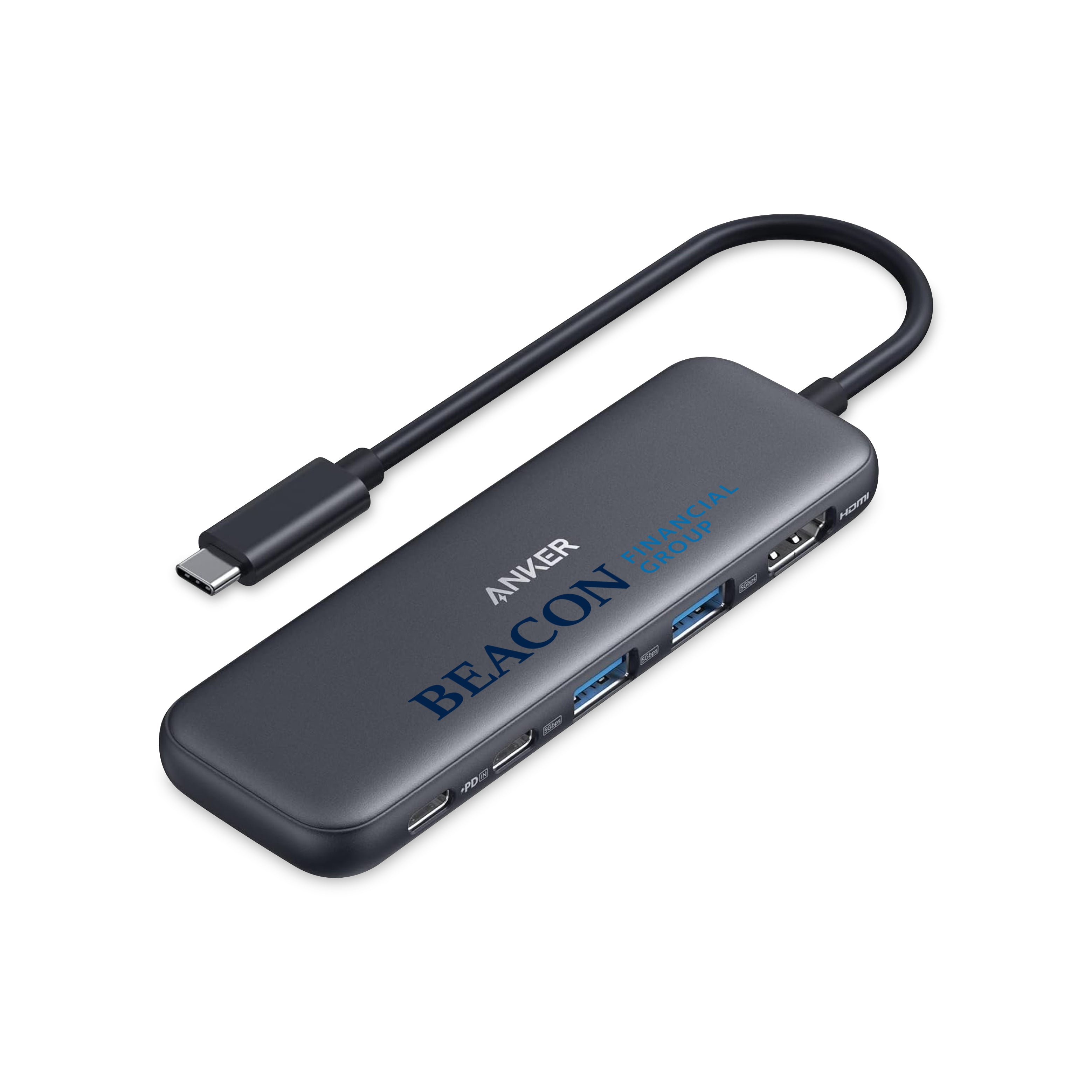 Anker 332 USB-C Hub (5-in-1) | Custom Printed | Lemon Print