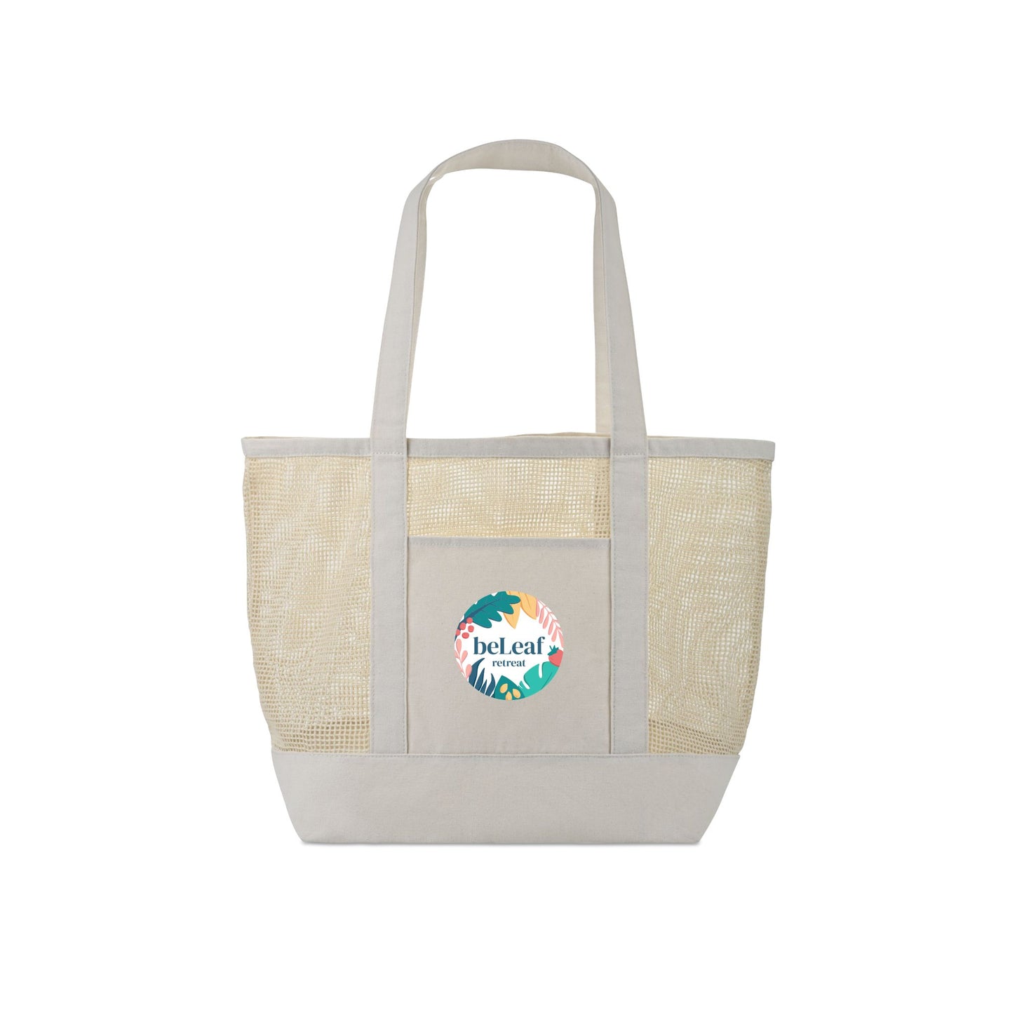 Canvas Mesh Tote