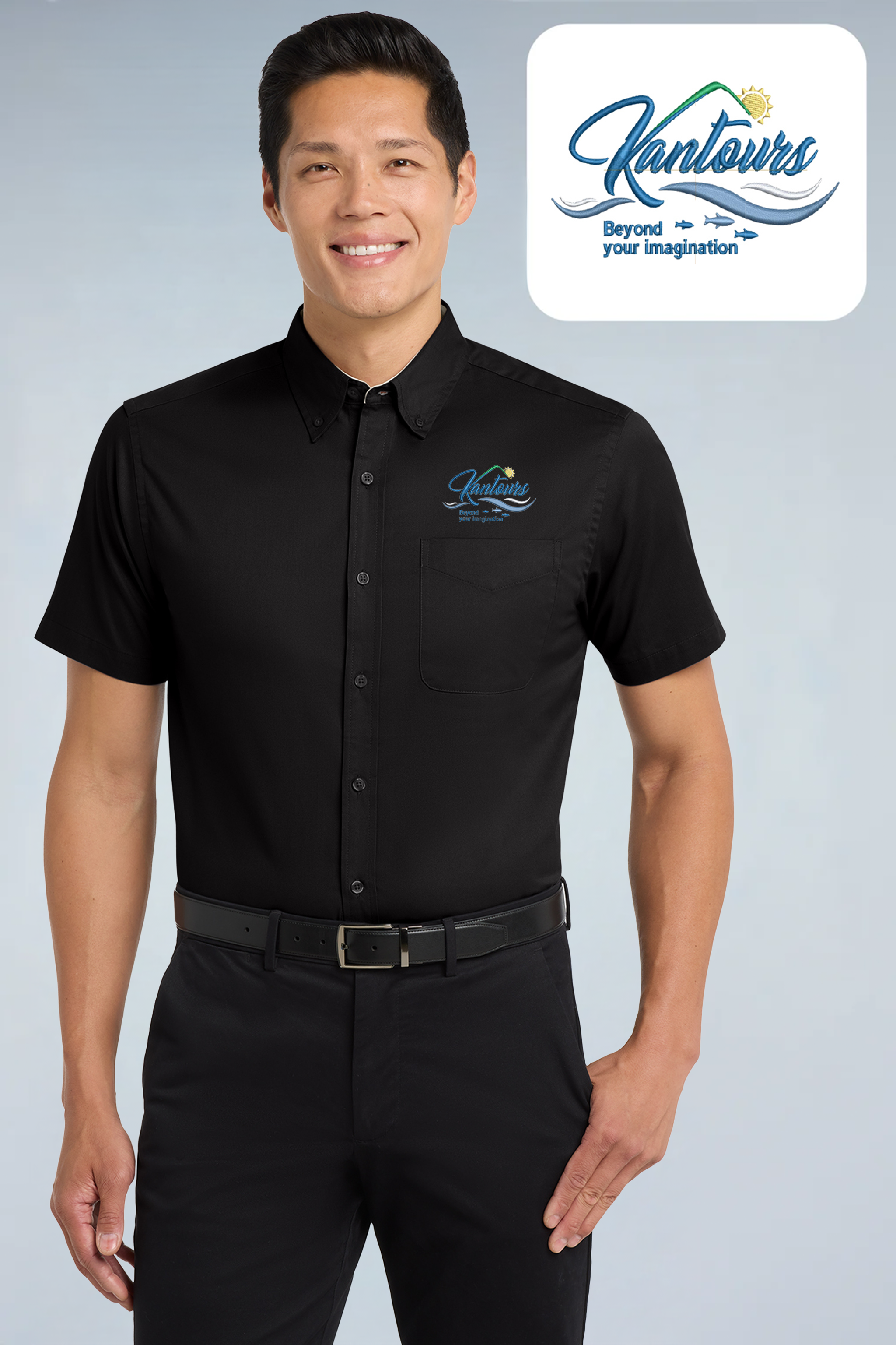 Kantours - Port Authority ®  Short Sleeve Easy Care Shirt.  S508