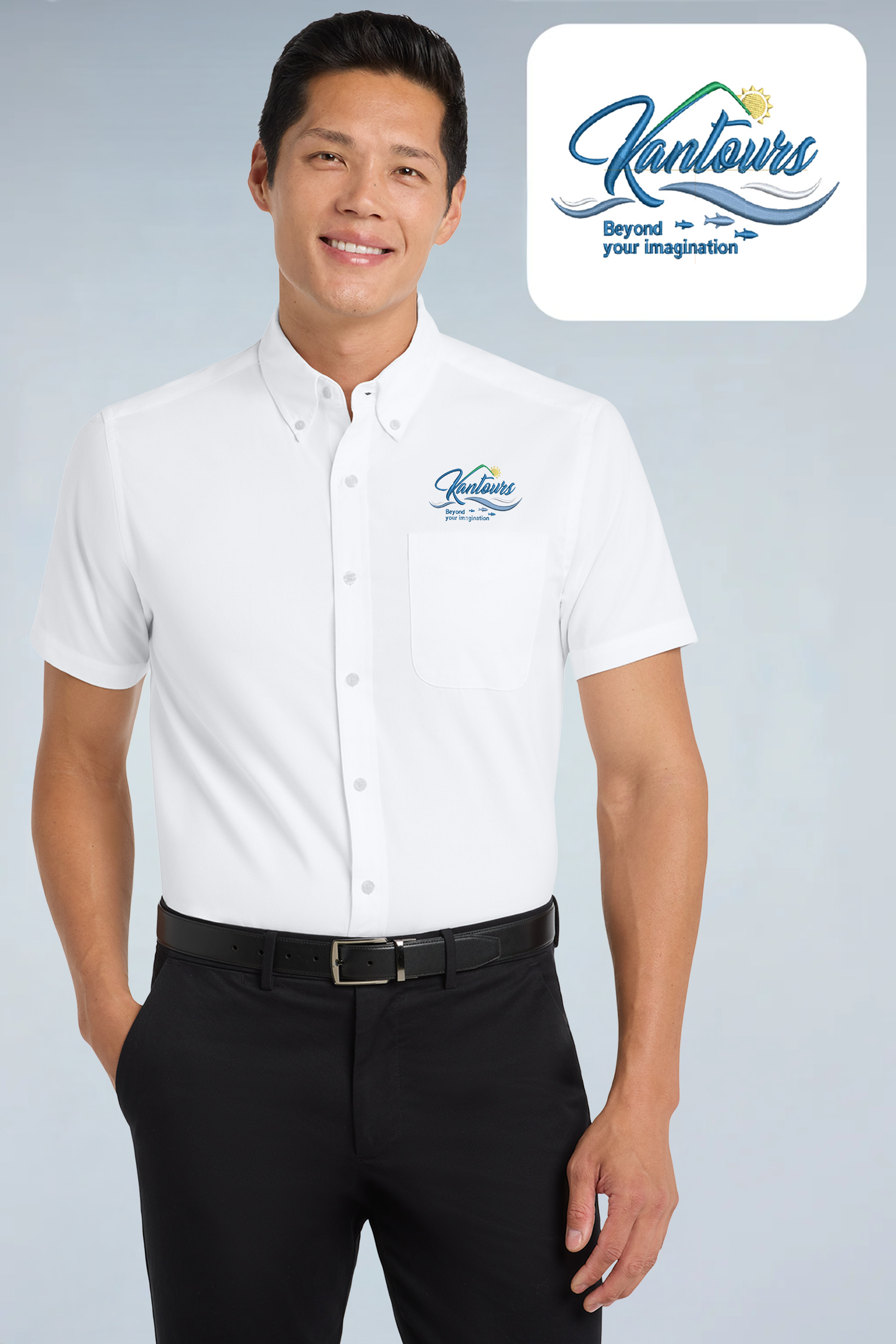Kantours - Port Authority ®  Short Sleeve Easy Care Shirt.  S508