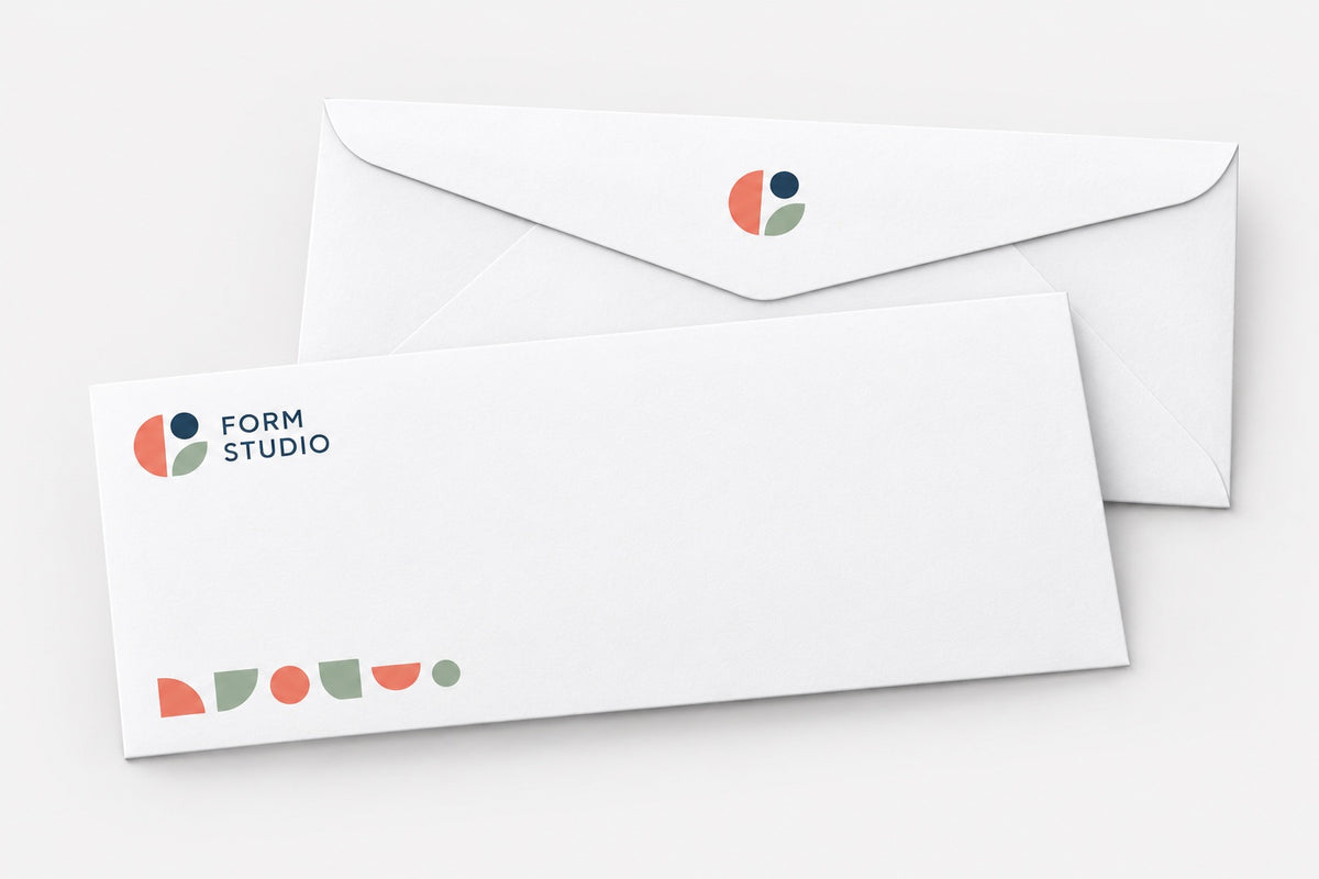 Digital Printed Envelopes shown on a light grey background