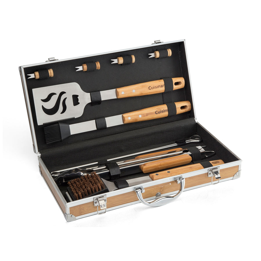 Cuisinart Outdoors® Bamboo 13 PC Grill Tool Set