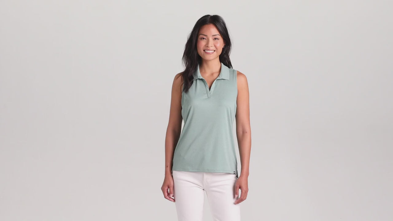 TravisMathew Women's Coto Performance Sleeveless Polo TM1WX001