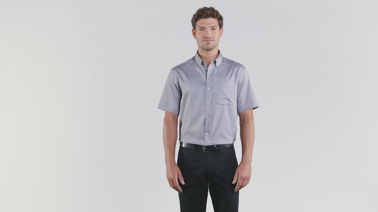 Port Authority ®  Short Sleeve SuperPro React ™  Twill Shirt. W809