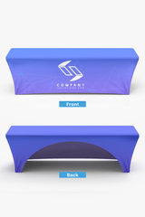 8ft Custom Printed Fitted Stretch Table Cover