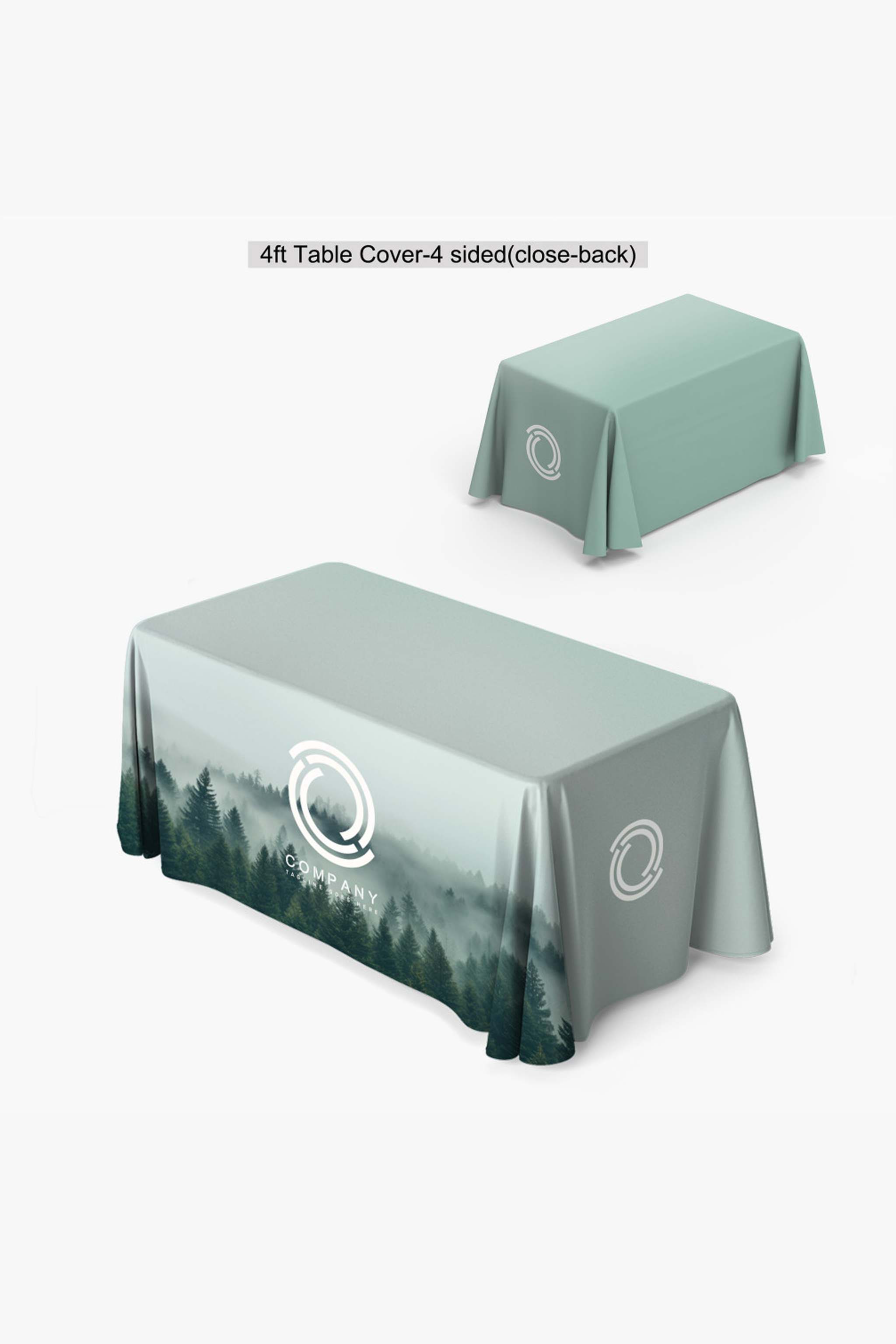 4ft Custom Printed Table Cover