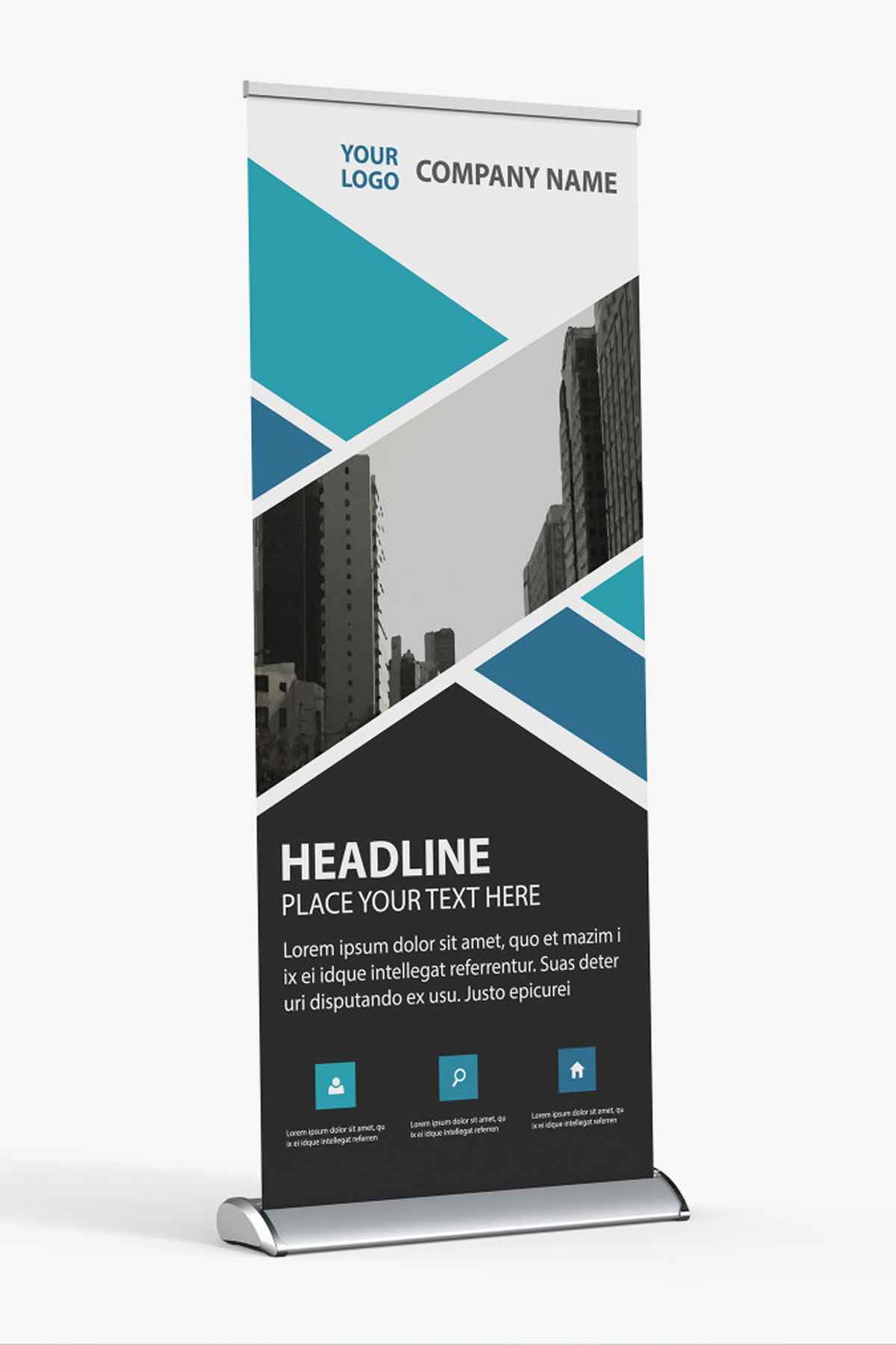 Deluxe Retractable Roll-Up Banner Stand - The Lemon Print & Design Studio 