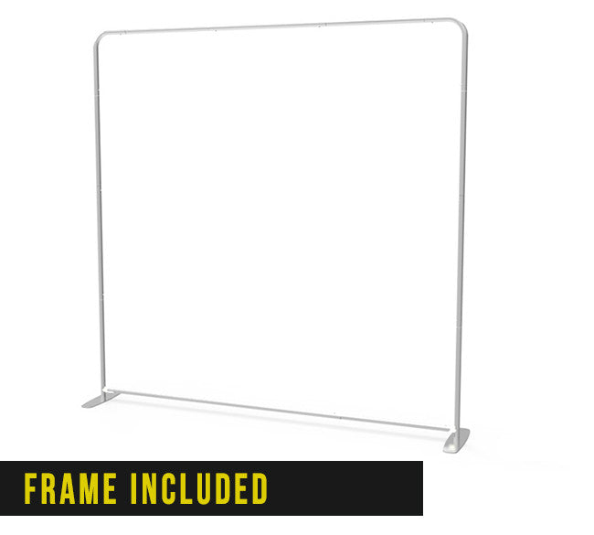 8ft Straight Tension Fabric Display - The Lemon Print | Online Marketing and T-Shirt Print Shop | Miami, Florida