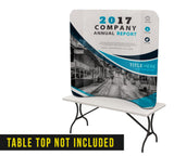 6ft Curve Tension Fabric Display - The Lemon Print | Online Marketing and T-Shirt Print Shop | Miami, Florida