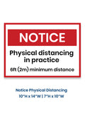 Social Distancing Decals