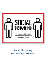 Social Distancing Decals