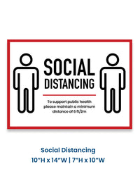 Social Distancing Decals