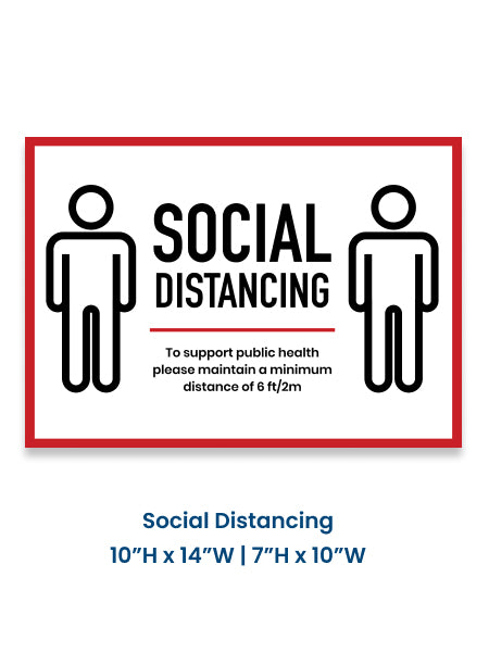 Social Distancing Decals