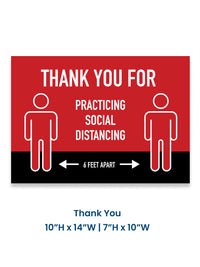 Social Distancing Decals