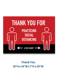Social Distancing Decals