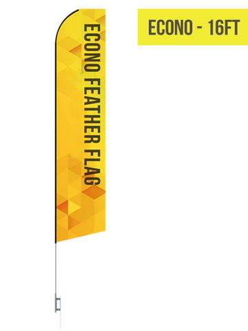 Econo Flag - 15ft - The Lemon Print | Online Marketing and T-Shirt Print Shop | Miami, Florida