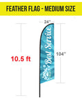 Tent Flag - Feather - The Lemon Print | Online Marketing and T-Shirt Print Shop | Miami, Florida