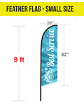 Tent Flag - Feather - The Lemon Print | Online Marketing and T-Shirt Print Shop | Miami, Florida