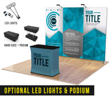 10ft Straight Tension Fabric Display - The Lemon Print | Online Marketing and T-Shirt Print Shop | Miami, Florida