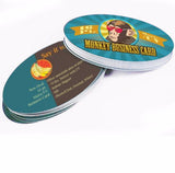 Oval Business Cards 2.5'' x 2.5'' - The Lemon Print | Online Marketing and T-Shirt Print Shop | Miami, Florida