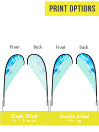 Teardrop Flag - 9ft - The Lemon Print | Online Marketing and T-Shirt Print Shop | Miami, Florida