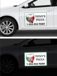 Reflective Car Magnets - The Lemon Print | Online Marketing and T-Shirt Print Shop | Miami, Florida