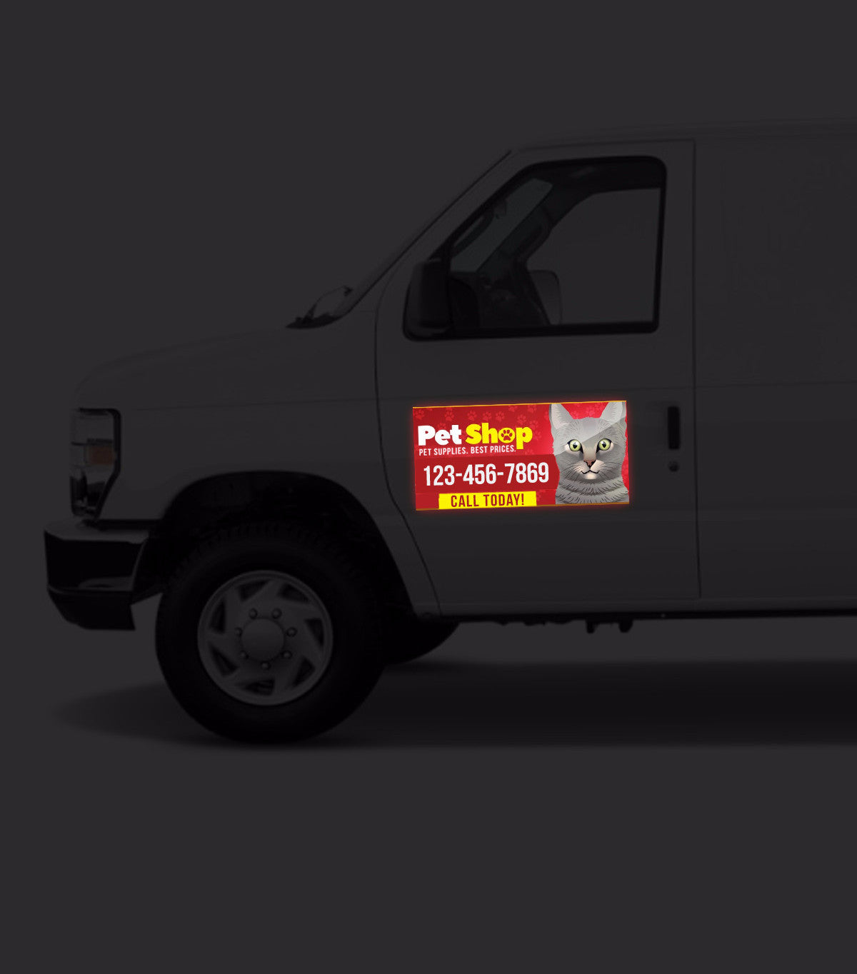 Reflective Car Magnets - The Lemon Print | Online Marketing and T-Shirt Print Shop | Miami, Florida