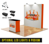 8ft Straight Velcro Fabric Pop Up Display - The Lemon Print | Online Marketing and T-Shirt Print Shop | Miami, Florida