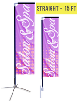 Straight Flag - 15ft - The Lemon Print | Online Marketing and T-Shirt Print Shop | Miami, Florida