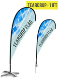 Teardrop Flag - 11ft - The Lemon Print | Online Marketing and T-Shirt Print Shop | Miami, Florida