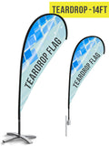 Teardrop Flag - 14ft - The Lemon Print | Online Marketing and T-Shirt Print Shop | Miami, Florida