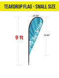 Tent Flag - Teardrop - The Lemon Print | Online Marketing and T-Shirt Print Shop | Miami, Florida