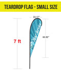 Tent Flag - Teardrop - The Lemon Print | Online Marketing and T-Shirt Print Shop | Miami, Florida